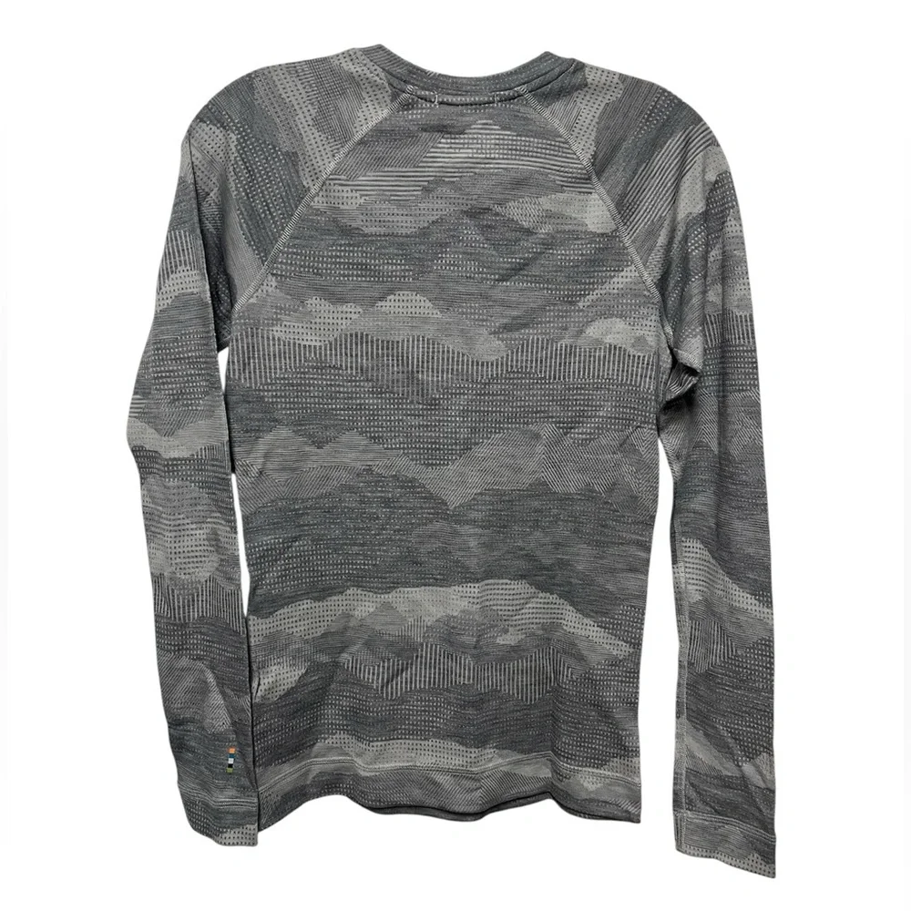 NWT Smartwool  Classic Base Layer Thermal Merino in grey mountain scape  size S - Picture 3 of 5